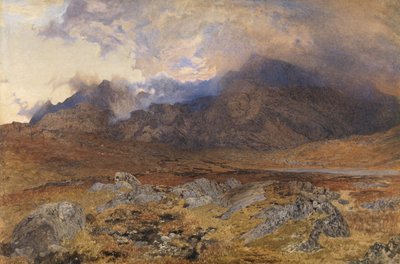 Snowdon efter en april haglstorm af Alfred William Hunt