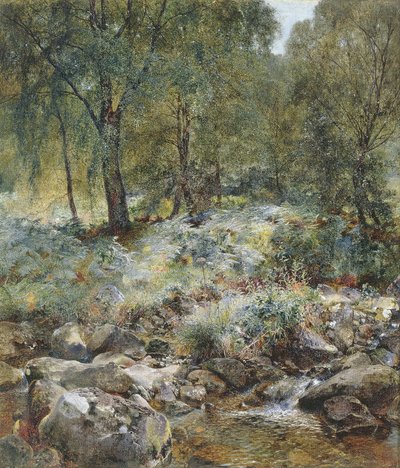 Når bladene begynder at dreje, 1856 af Alfred William Hunt
