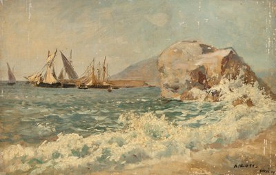 Surf på Nervi af Alfred Zoff