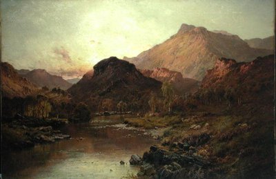 Valley of Ben Nevis (olie på lærred) af Alfred de Breanski