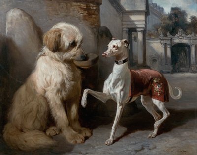 Fransk: Riche et Pauvre af Alfred De Dreux