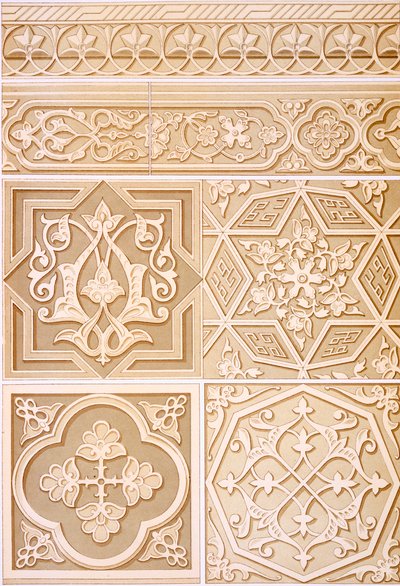 Detaljerede undersøgelser af arkitektonisk udsmykning, pub. 1883. af Alhusain Fawzy
