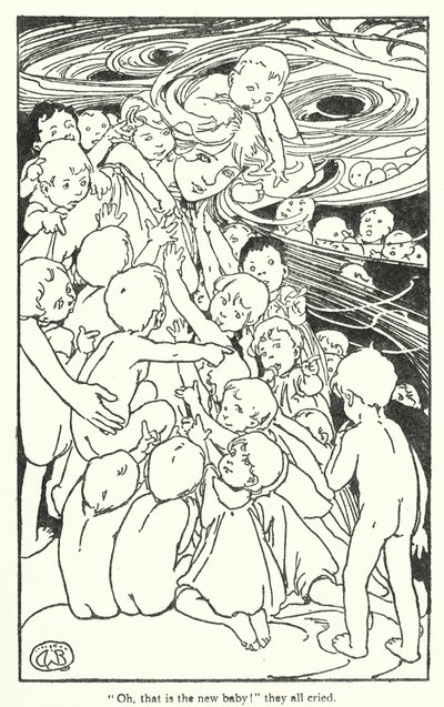 Illustration til The Water-Babies af Charles Kingsley (litografi) af Alice Bolingbroke (after) Woodward
