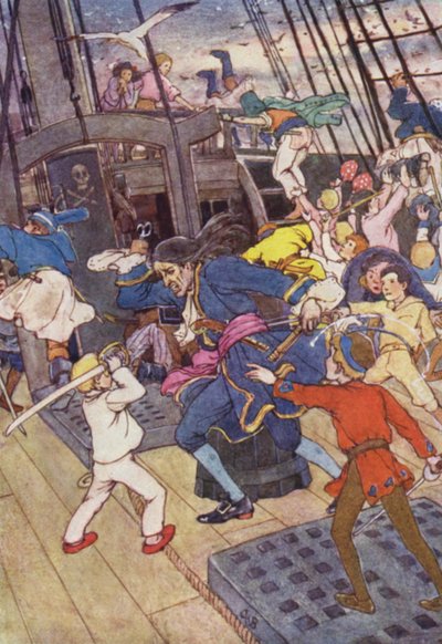 "Den mand er min!" (farve litho) af Alice Bolingbroke (after) Woodward
