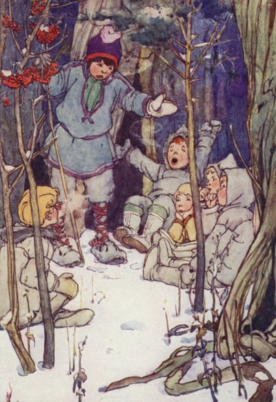 Der var seks af dem (farve litho) af Alice Bolingbroke (after) Woodward