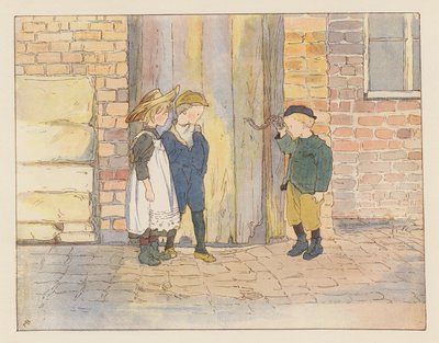 The Duffer Triumphant (farvelitografi) af Alice Maud Beddington
