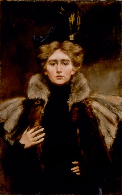 Natalie i Fur Kap, 1897. af Alice Pike Barney