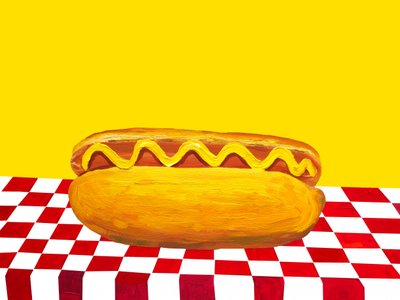 Klassisk hotdog af Alice Straker