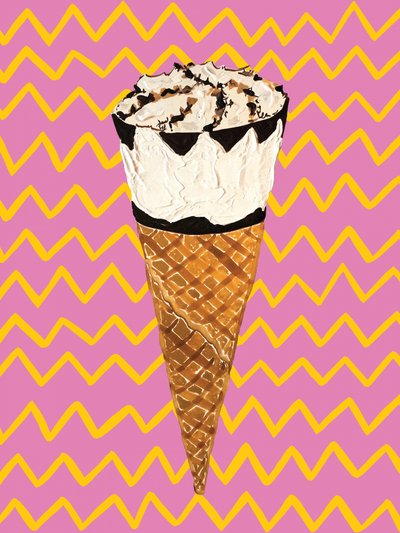Pop Art-isvaffel af Alice Straker