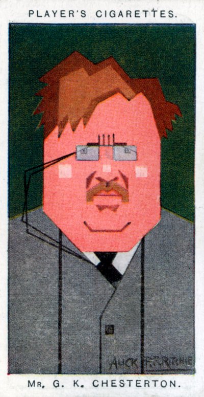 GK Chesterton, britisk digter, romanforfatter og kritiker, 1926 af Alick P. F. Ritchie