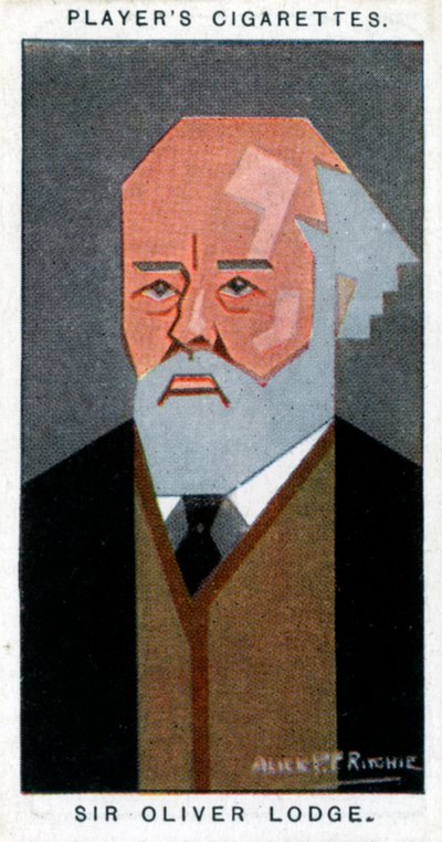 Sir Oliver Lodge, britisk fysiker, 1926. af Alick P. F. Ritchie