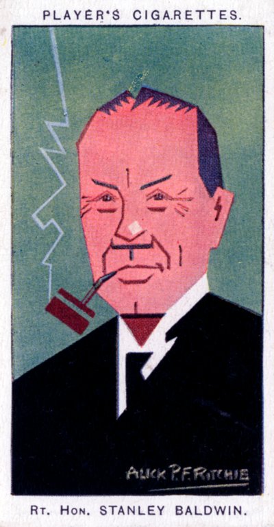 Stanley Baldwin, 1st Earl Baldwin, britisk premierminister, 1926. af Alick P. F. Ritchie