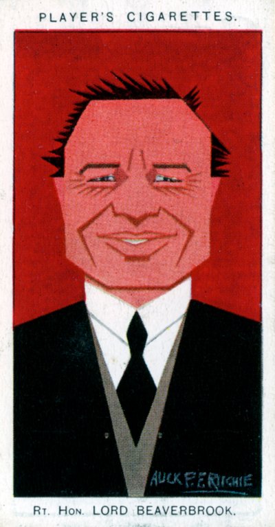 William Maxwell Aitken, 1. Baron Beaverbrook, statsmand og avisindehaver, 1926. af Alick P. F. Ritchie