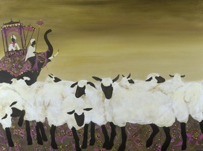Udvekslingsstuderende (akryl og olie på lærred) af Alix Contemporary Artist Soubiran Hall
