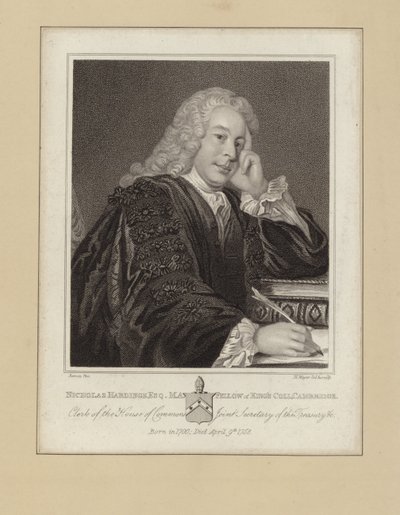 Nicholas Hardinge af Allan Ramsay