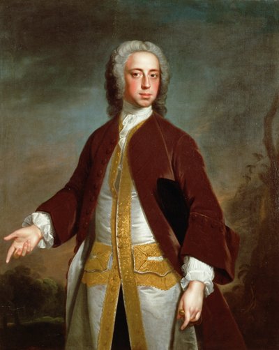 Portræt af Lord Sherard Manners, 6. søn af hertugen af Rutland, før 1742 af Allan Ramsay