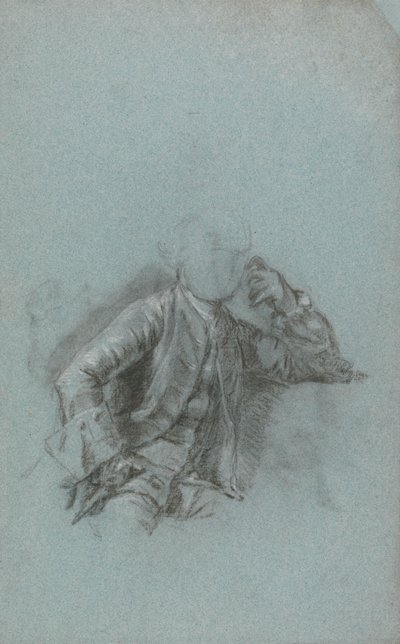 Studie til et portræt af en siddende herre af Allan Ramsay
