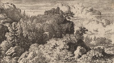 Firs in the Defile, sandsynligvis ca. 16451656. af Allart van Everdingen
