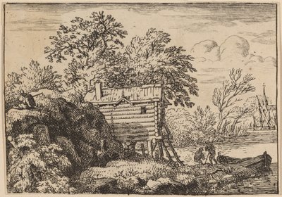 Fiskerhytte af Allart van Everdingen