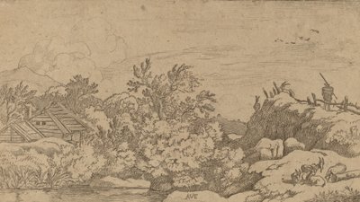 Gedebesætning på en Bakke, sandsynligvis ca. 16451656. af Allart van Everdingen
