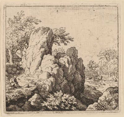 Stor klippe, sandsynligvis ca. 16451656. af Allart van Everdingen