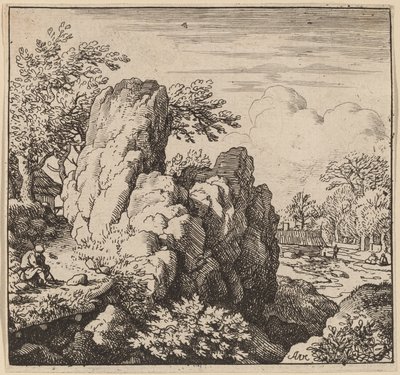 Stor klippe, sandsynligvis ca. 16451656. af Allart van Everdingen