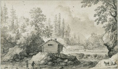 Nordisk landskab af Allart van Everdingen