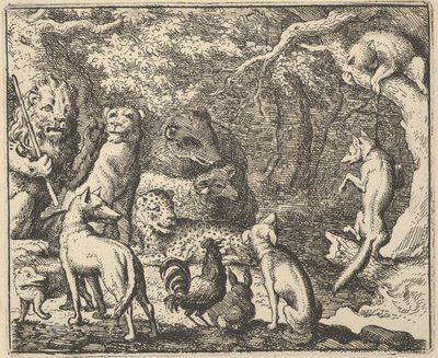 Renard beder om skriftemål, 1650-75. af Allart van Everdingen