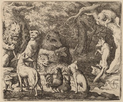 Reynard beder om tilladelse til at tale af Allart van Everdingen