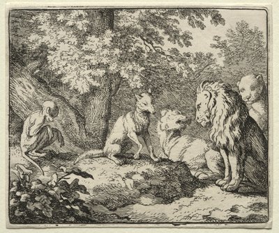 Reynard the Fox: Yderligere falsk vidnesbyrd fra Reynard. af Allart van Everdingen