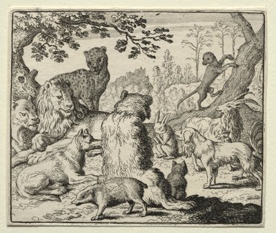 Reynard the Fox: Lion Orders Søg efter Reynard af Allart van Everdingen