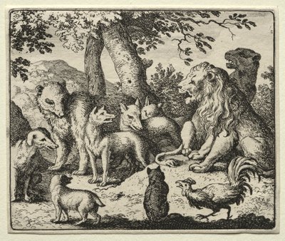 Reynard the Fox: Reynard frikender sig selv af Allart van Everdingen