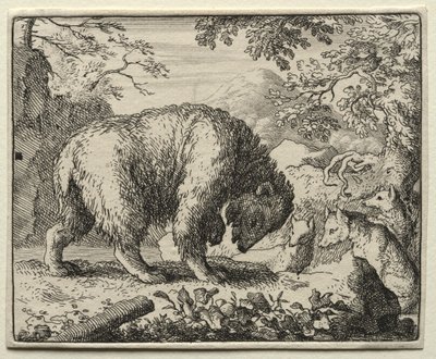 Reynard the Fox: Reynard lover honning til bjørnen. af Allart van Everdingen