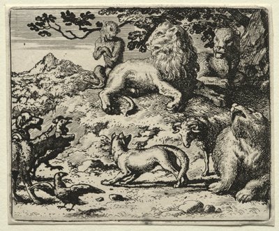 Reynard the Fox: The Animals Complain of Reynards Pardon. af Allart van Everdingen