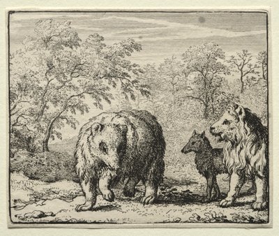 Reynard the Fox: The Freeing of the Wolf and the Bear af Allart van Everdingen
