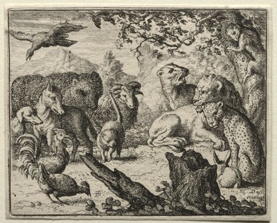 Reynard the Fox: Lions Court. af Allart van Everdingen