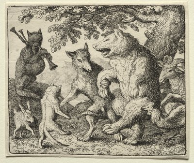 Reynard the Fox: The Wolf and the Bear fejrer deres frihed af Allart van Everdingen