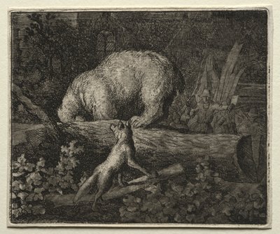 Reynard the Fox: Trapping the Bear. af Allart van Everdingen