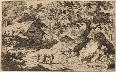 Ruinøst hytte, sandsynligvis ca. 16451656. af Allart van Everdingen