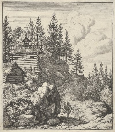 Kapellet, 1600-tallet. af Allart van Everdingen