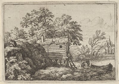 Fiskerhytten, 1600-tallet. af Allart van Everdingen