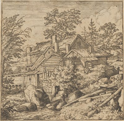 The Hamlet on the Mountain Side, midten af det 17. århundrede., midten af det 17. århundrede. af Allart van Everdingen