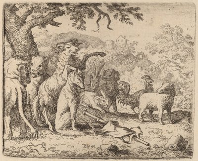 Vædderen velsigner Reynard, sandsynligvis ca. 16451656. af Allart van Everdingen