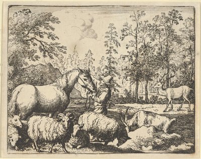 Historien om hesten, der vil hævn på hjorten, 1650-75. af Allart van Everdingen