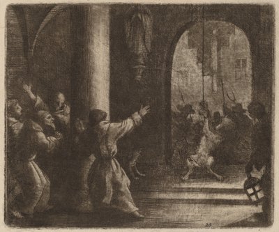 Ulven og klosterklokken, sandsynligvis ca. 16451656. af Allart van Everdingen