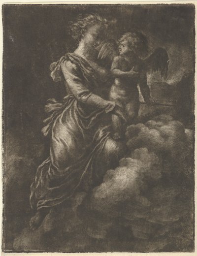 Venus og Amor, 1600-tallet. af Allart van Everdingen