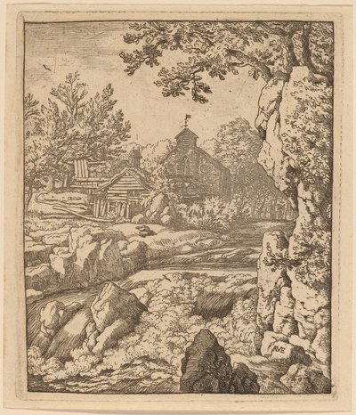 Vandfald, sandsynligvis ca. 16451656. af Allart van Everdingen