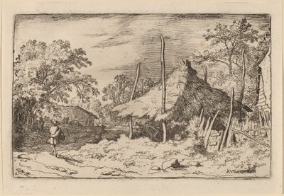 Hjul under Hay Laden, sandsynligvis ca. 16451656. af Allart van Everdingen