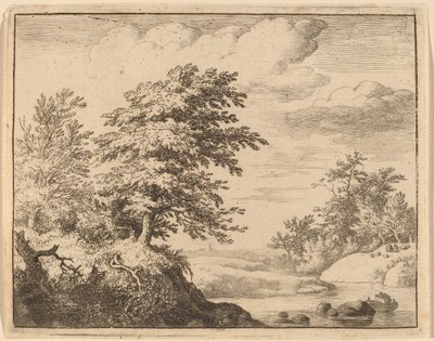 Winding River, sandsynligvis ca. 16451656. af Allart van Everdingen