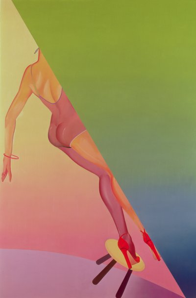 Uden titel (olie på lærred) af Allen Jones